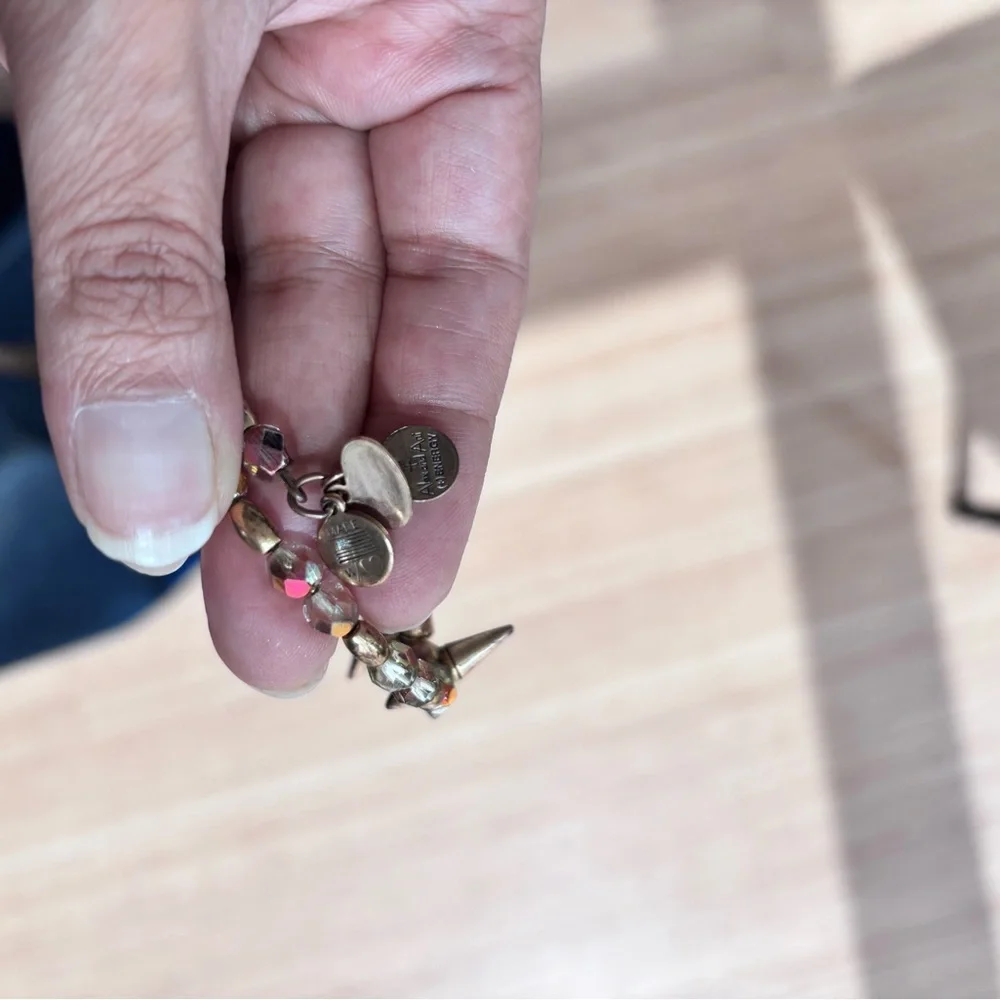 Alex and ani Gold Spike Bracelet